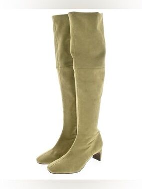 Vintage Green suede over the knee boots size 8 women’s